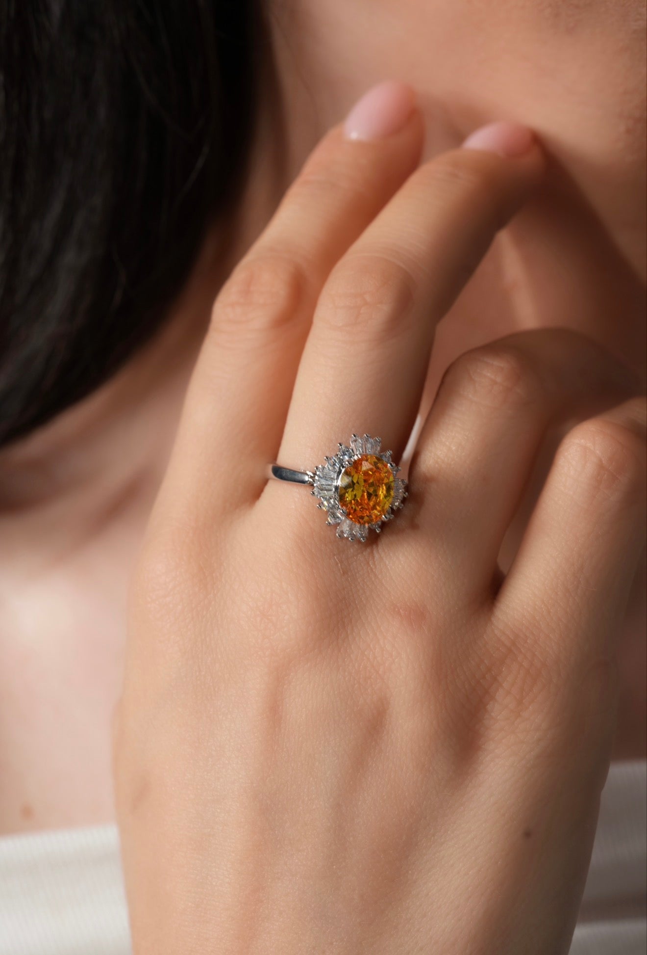Yellow sun ring