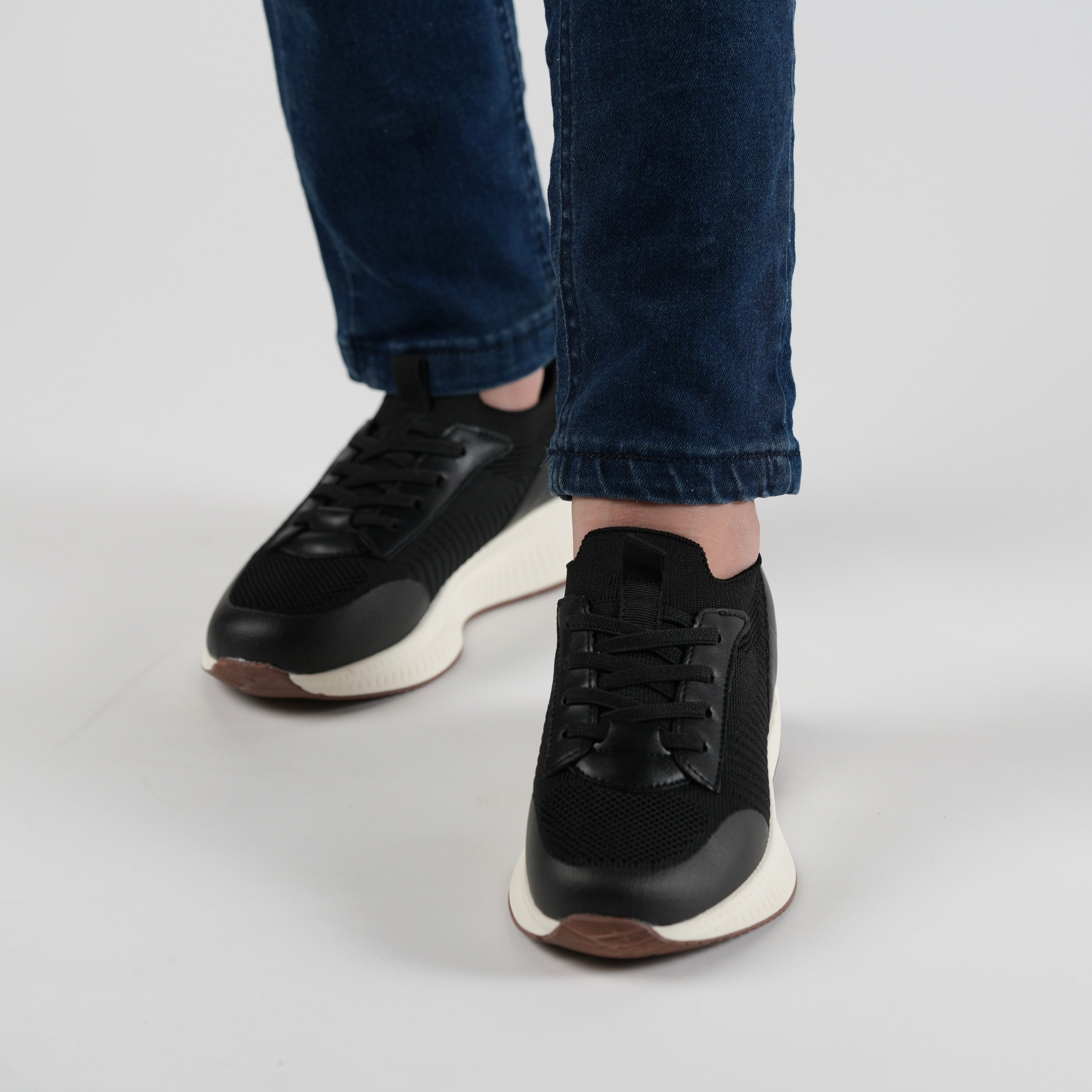 Mini black elastic