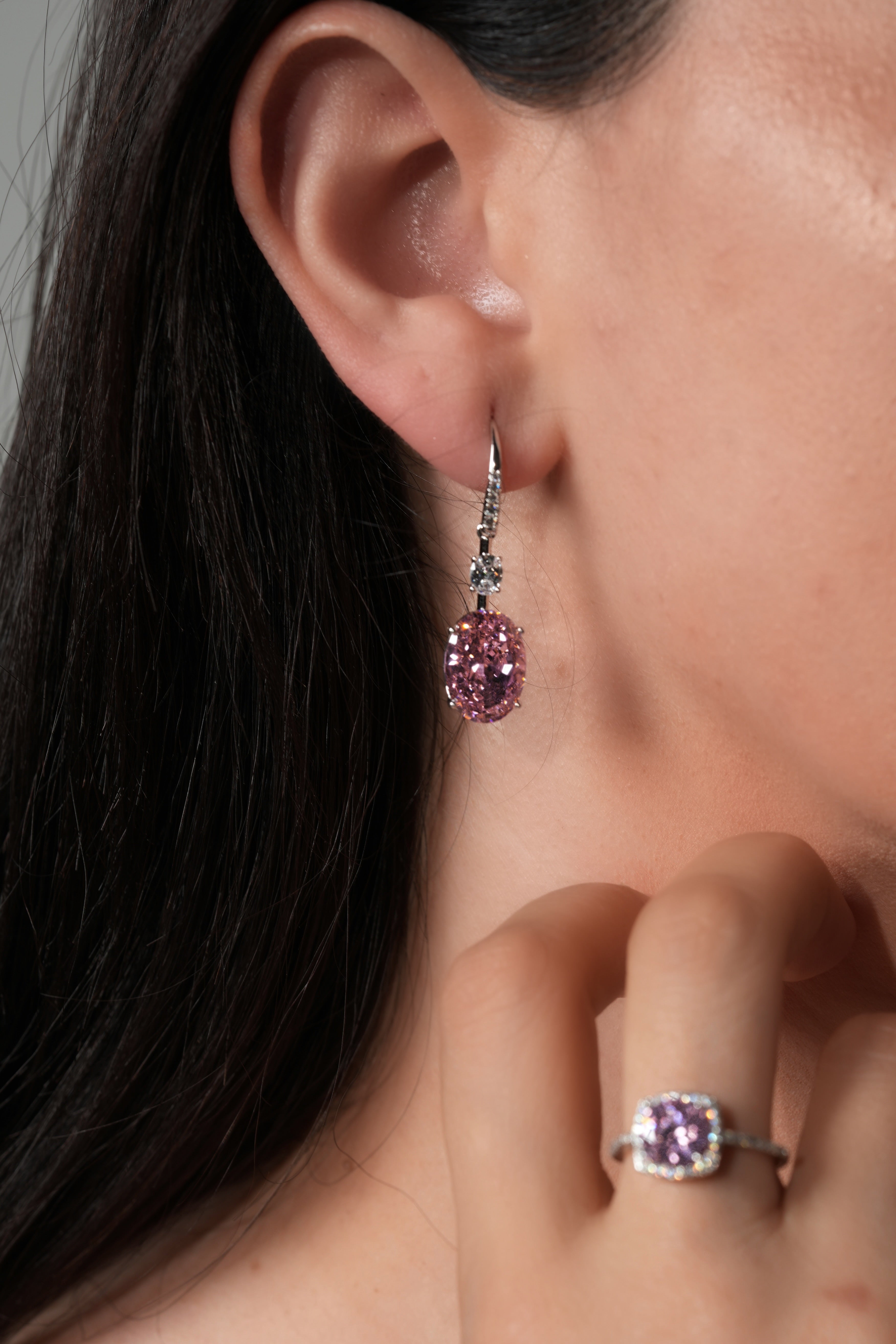 Colorful blings earrings