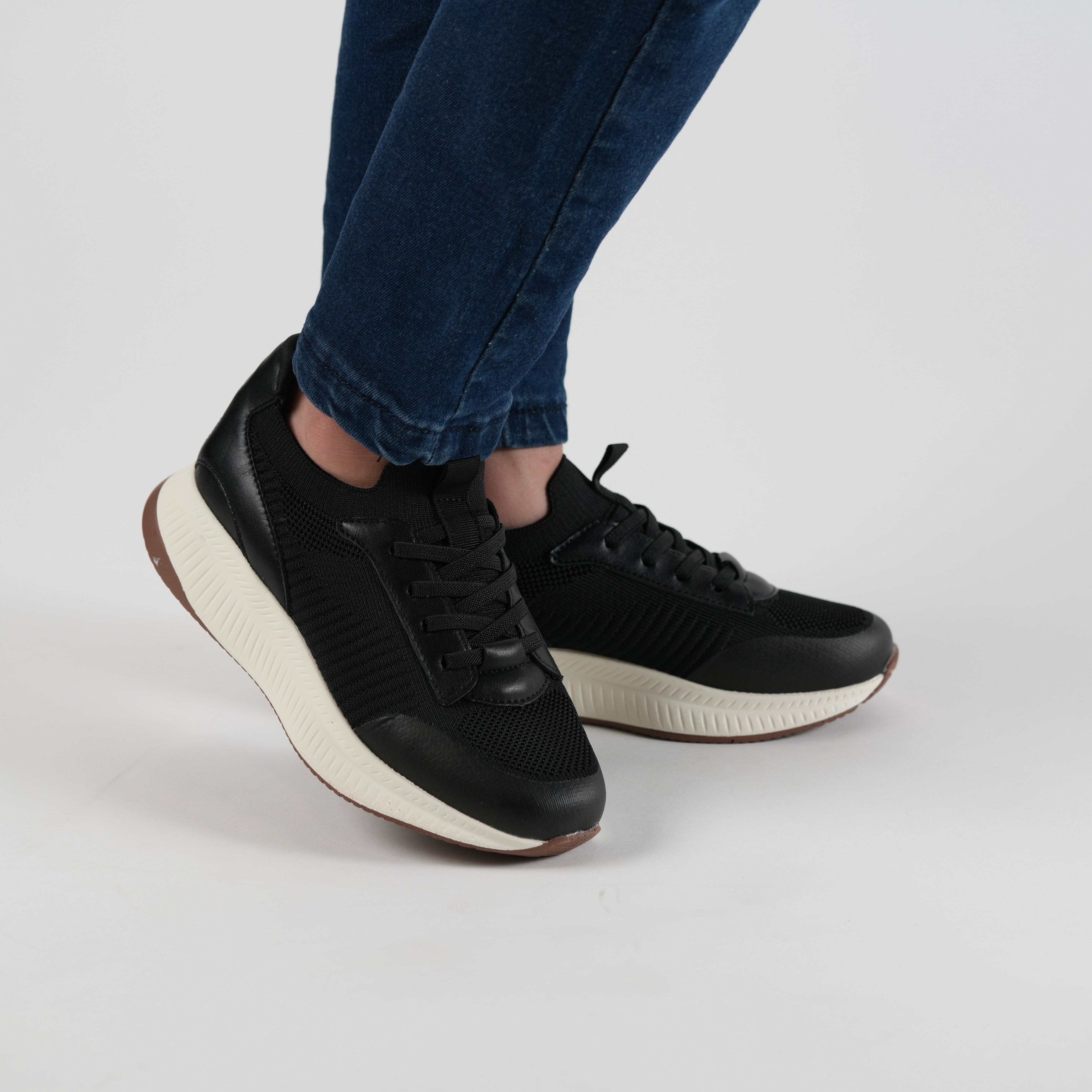 Mini black elastic