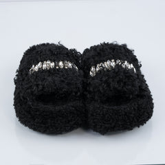 Black Poodle Slippers