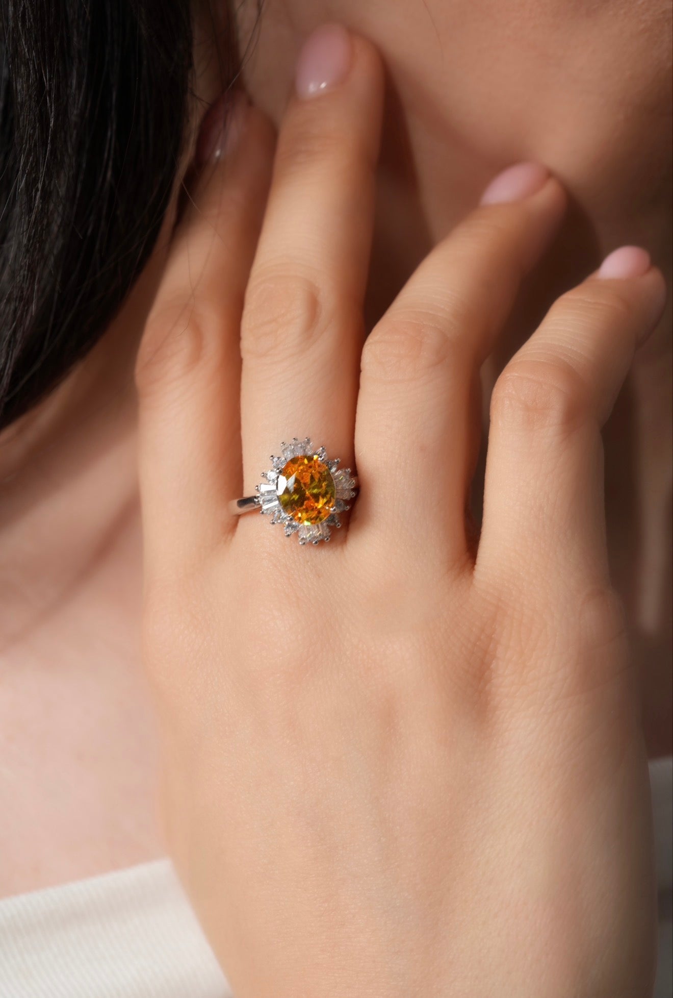 Yellow sun ring