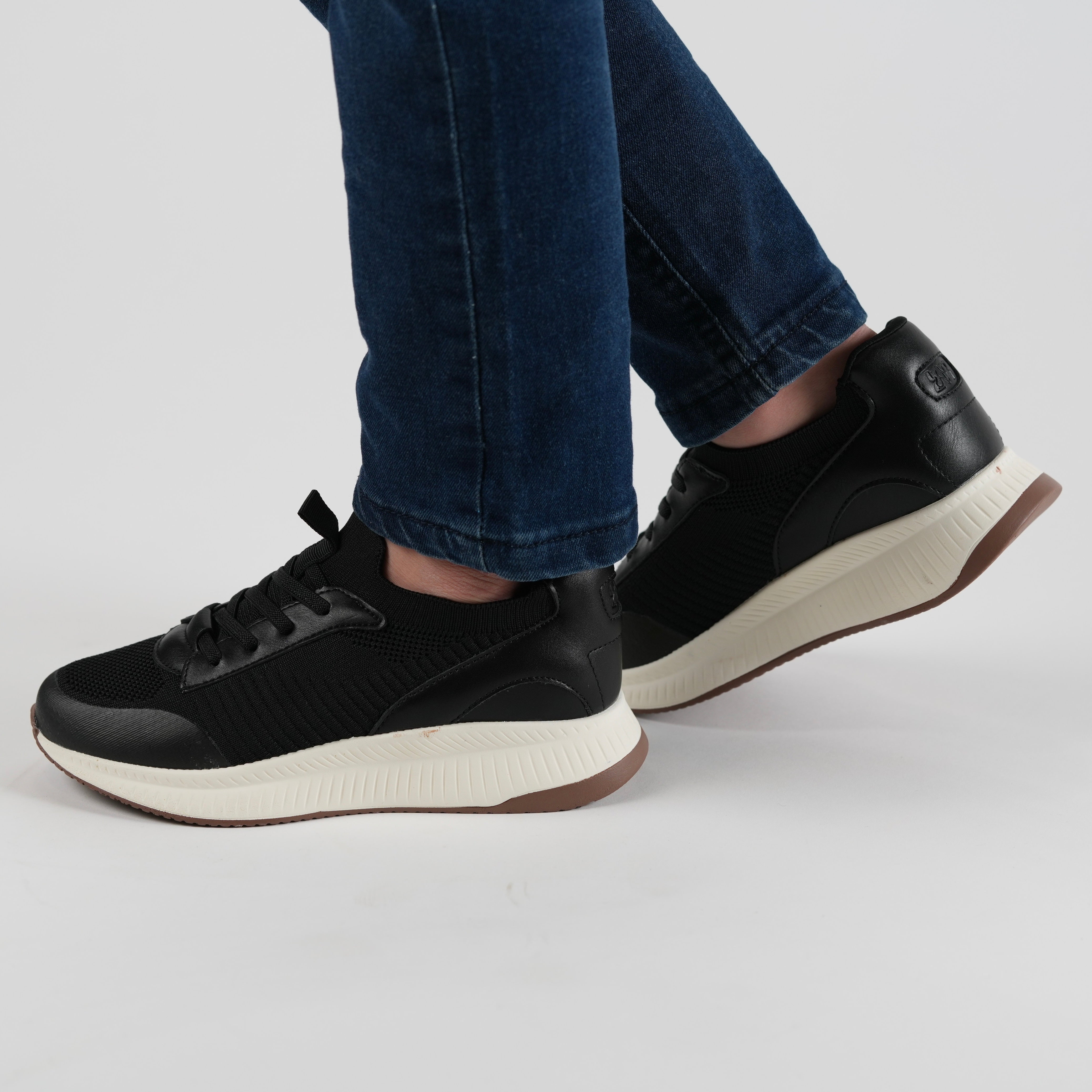 Mini black elastic