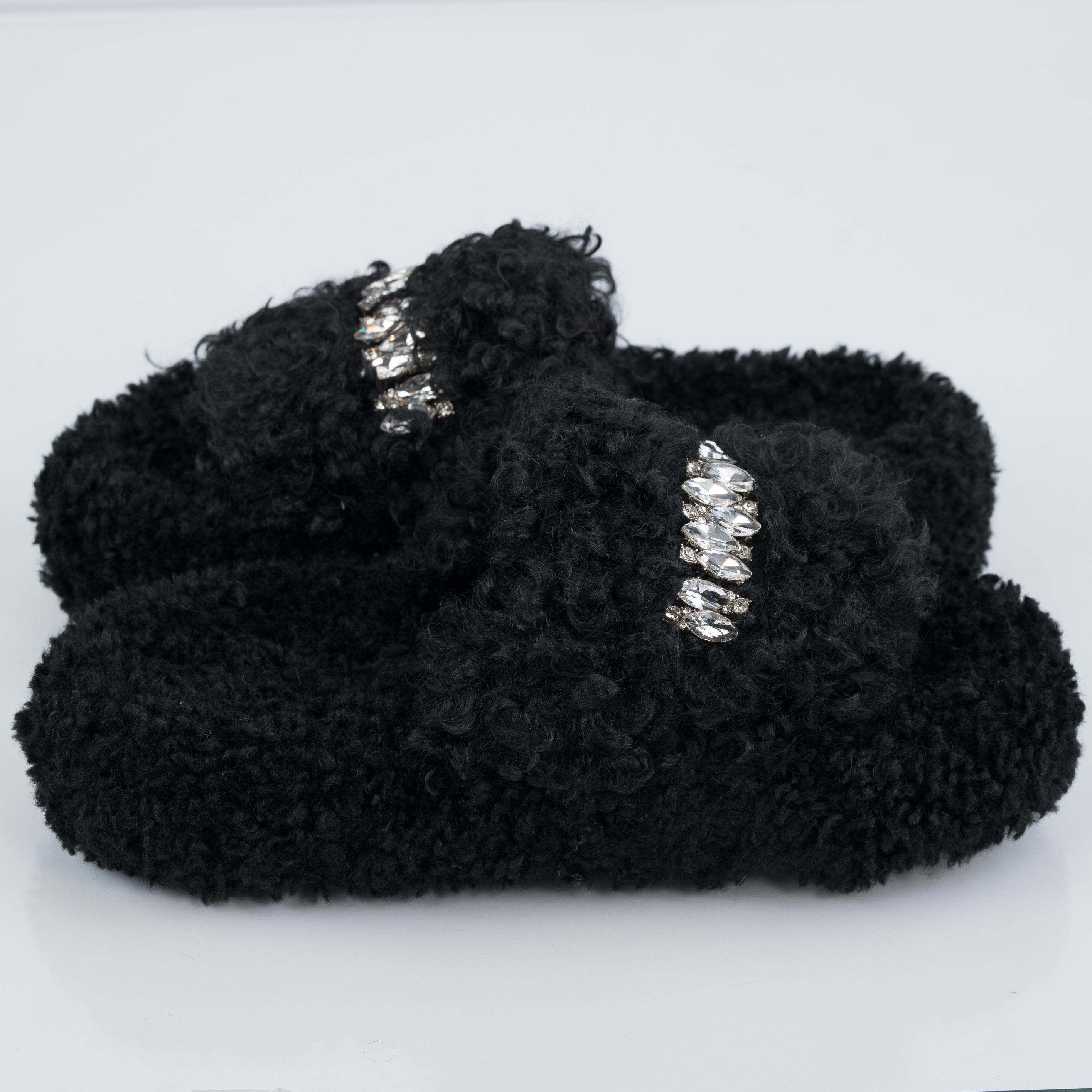 Black Poodle Slippers