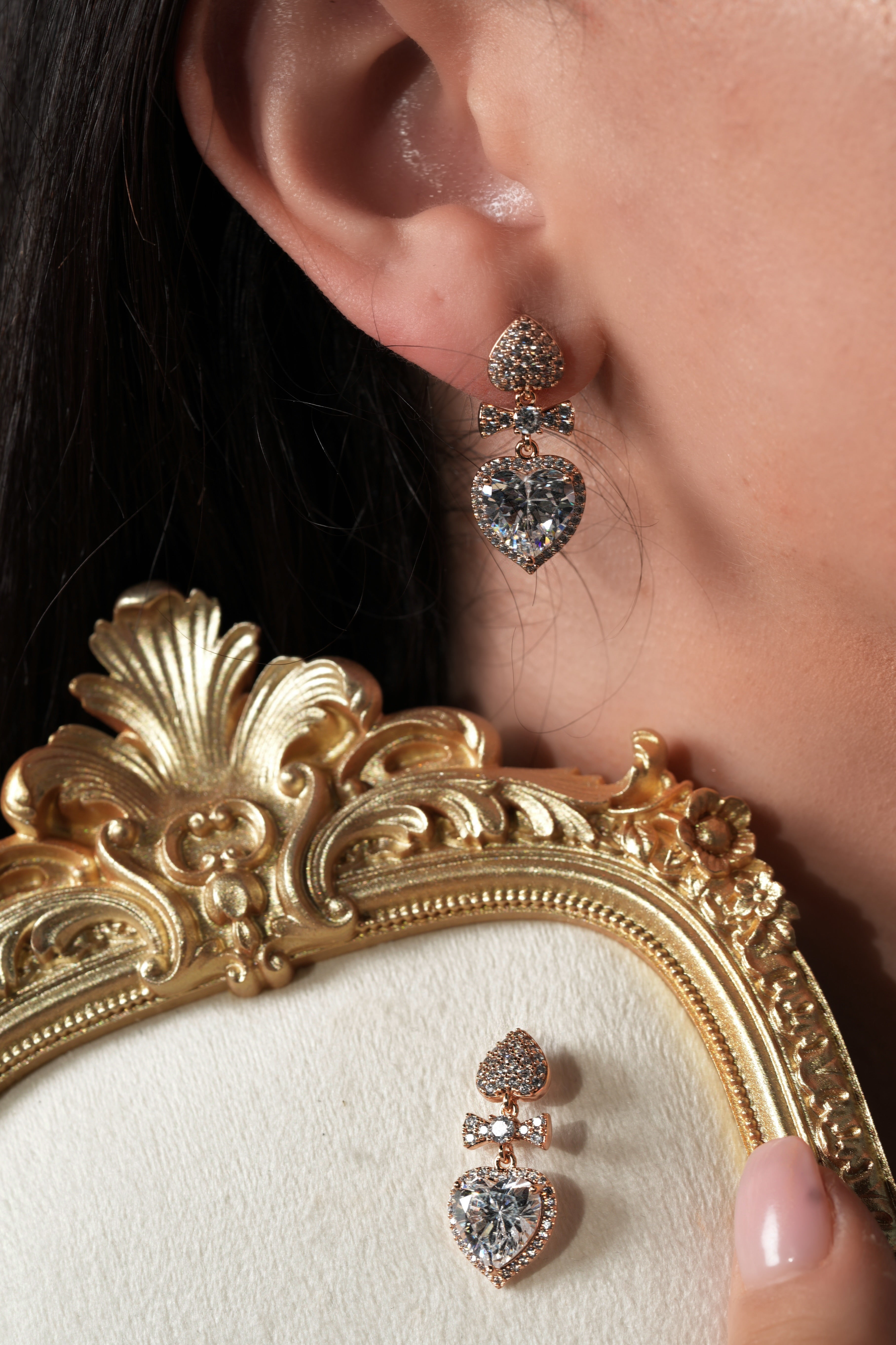 Crystal Ace earrings