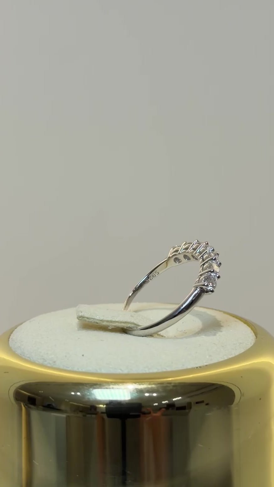 Load video: Silver 925 tennis ring